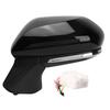 Glossy Balck Power Heated Side Door Mirror With Turn Signal Blind Spot Monitoring Replacement for Camry XV70 2018‑2022
