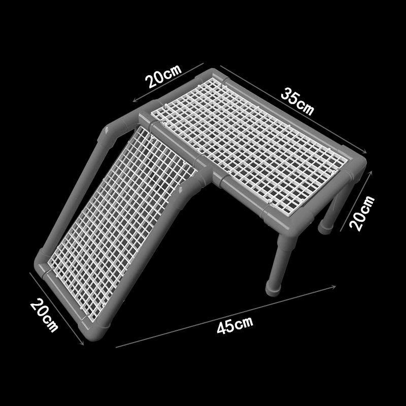 Turtle Drying Platform Floating Island Fish Tank Grid Sucker Hanging DIY Brazilian Turtle Grass Tortoise Climbing Hanger Climbing Platform