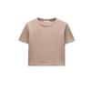 Spring New Fashion Sweet and Spicy All-Matching Slim Fit Slimming Round Neck T-shirt Shory Style Pure Color T-shirt 2335259