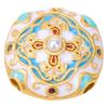 Gold Vajra Butterfly Spacer Beads with Gemstone Look and Strong Color Retention – Alloy Drip Oil Finish