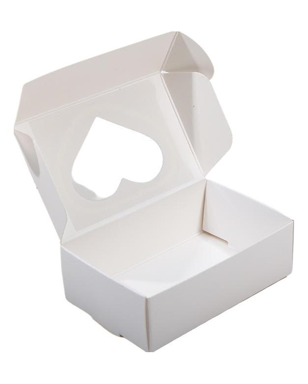 25KS Kraft papírová krabička s průhledným okénkem Domácí krabičky Dárky Balení Krabičky na sušenky Balení Krabička bonboniéra Dárek k narozeninám