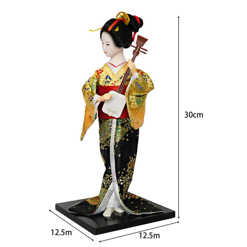 Japanische Kimono-Geisha-Puppe, Deko-Statue, Geburtstags-/Schlafzimmer-Sammelfigur, Heimgeschäft, Büro, Schlafzimmer, Tischdekoration