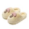 Cotton slippers thick-bottomed autumn and winter new cute mushroom couple indoor non-slip warm household fluffy slippers outer wear