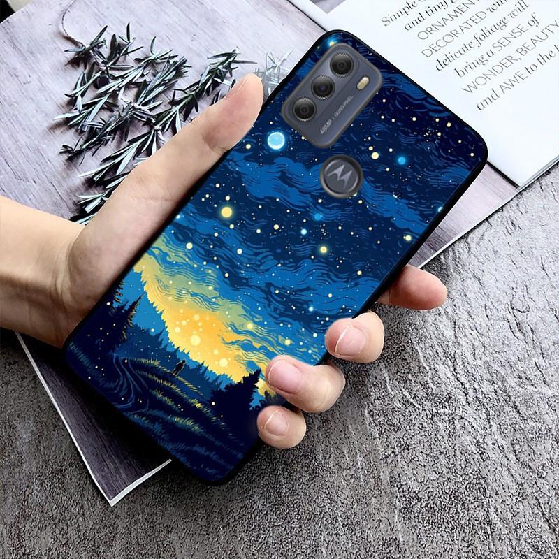 Aesthetic Night Starry Sky Phone Case For Moto G84 G22 G32 G42 G52 G62 G53 G72 G60 G60S G100 G10 G20 G30 G13 G50 G 5G G Pure