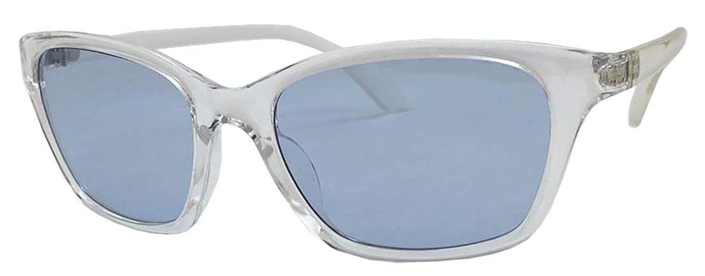 

az Sunglasses Light Cut Sabae Manufacturer High Performance Lens TR Temple Clear Blue Lens [FaceTrick Label] UV/Near Infrared/Blue & Frame/Light