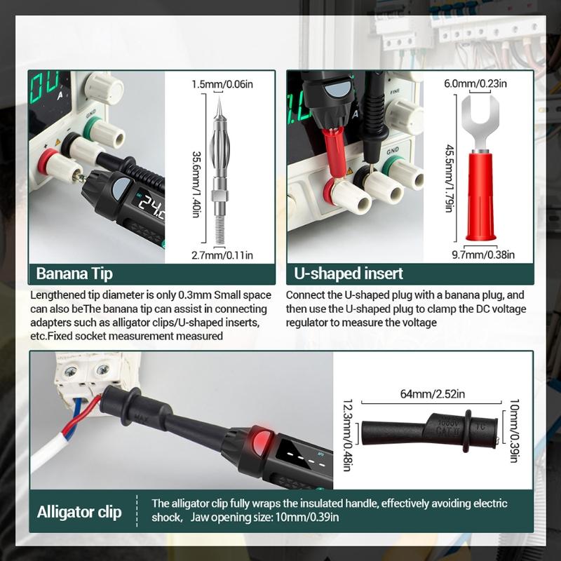 Aneng A3008 Digitales Professionelles Multimeter 6000 Zählungen Kondensatortester Min. Elektrische Instrumente AC / für DC-Spannung
