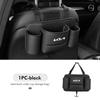 Car Seat Back Leather Hanging Tissue Water Cup Storage Bag For KIA Stinger Optima Cerato Soul Venga Forte Spectra Sedona RT1
