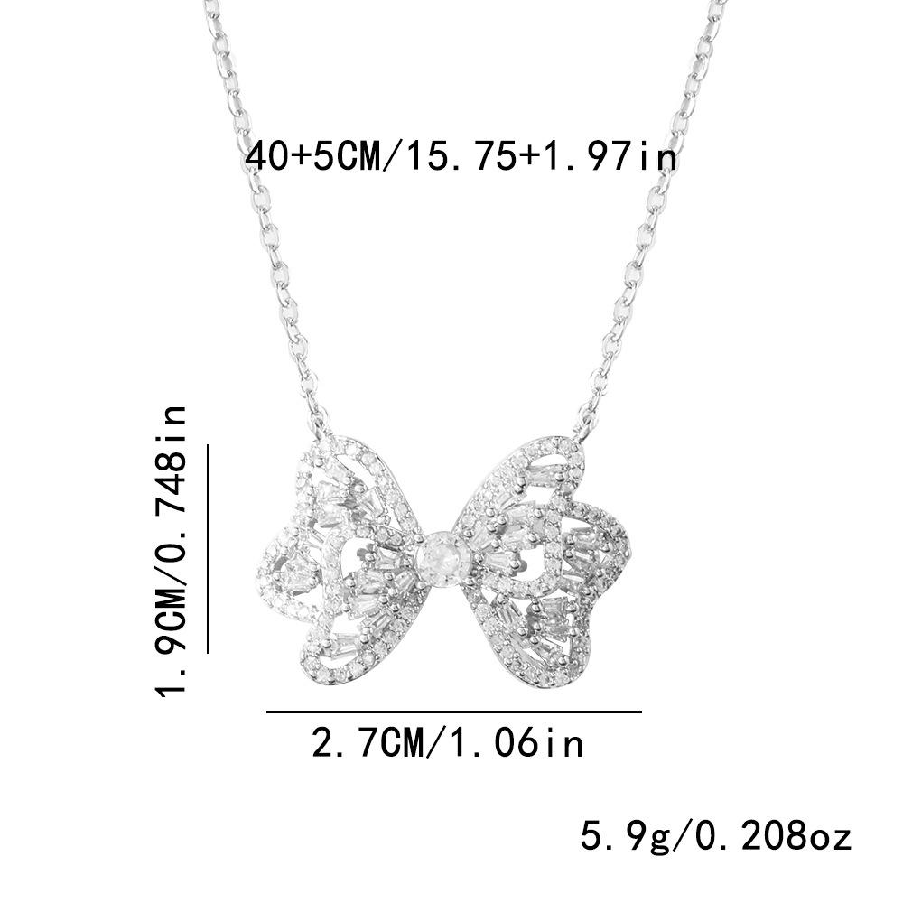 Elegant Butterfly Diamond Necklace - High-End Versatile Jewelry