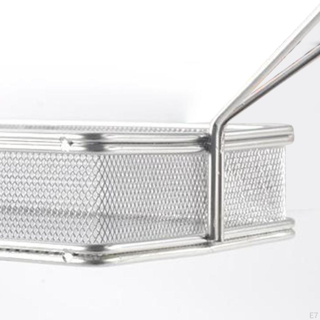 Chips Deep Fry Baskets Basket Holder Chips, , Onion Rings Frying Food Presentation Strainer for