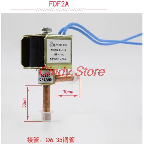 1 PIÈCE Vanne Solénoïde 2 Voies Angle Droit FDF-2A/FDF-6A/FDF-8A /FDF-11A Normalement Fermée Pour Climatisation Machine à Glace Dégivrage