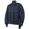 YMCLKY Original Flight Jacket 7448E Model S Black L-2B