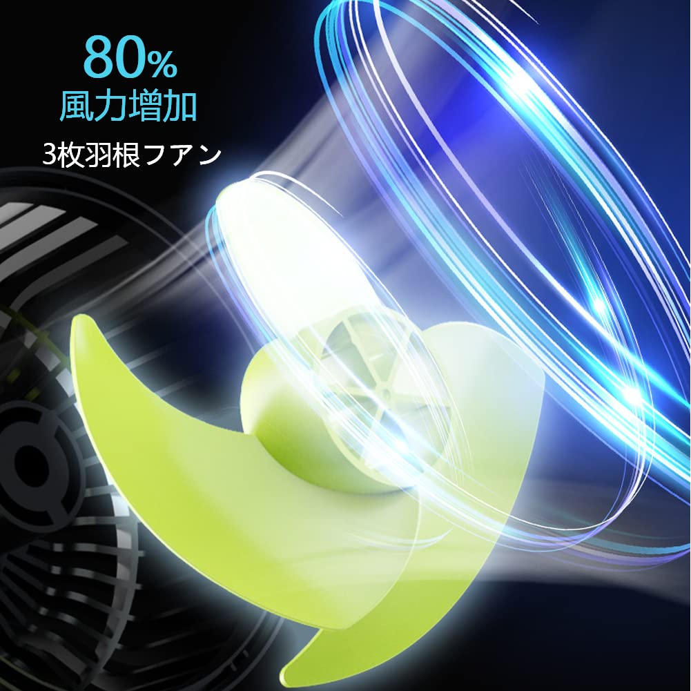 Raksonic Car Fan, Single Head Car Fan, 3 Blades, Strong Airflow, Adjustable Angle, 12