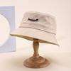 New embroidered fruit bucket hat female export double-sided can wear sunshade basin hat spot