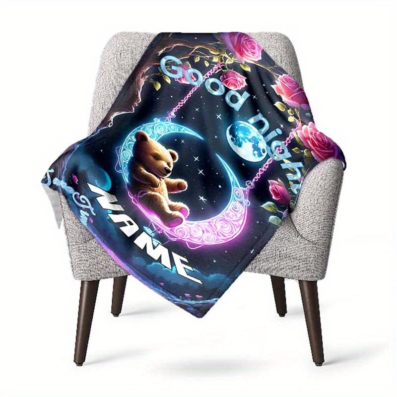 Sweet Dreams Customize Your Name Blanket Used For Chair Office Sofa Bed Camping Soft And Warm Giving Friends And Relatives Birthday Gifts Graduation