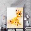 Diamond Painting Set "Bambi Bambi Watercolor Style Healing Illustration Embroidery Wall Decoration DIY Set Gift Handmade Crystal 5D Diamond