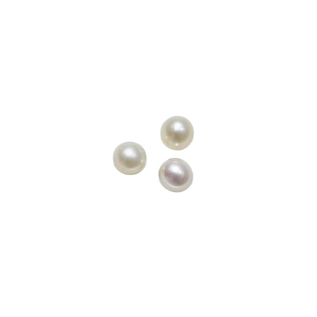 Natural 8.0-8.5mm 5A Freshwater Pearl Beads: High Luster, Near-Round, Flawless for Pendants, Stud Earrings, and Necklaces