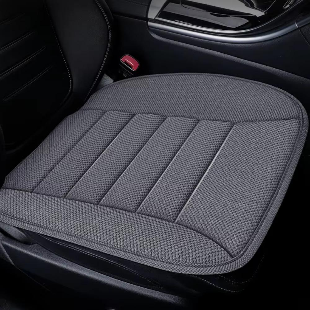New Linen Car Seat Cover Breathable Durable Car Seat Cushion Comfortable Soft Non-Slip Car Cushion Pad Summer All Season