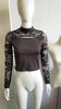 Sexy Lace Panel Long Sleeve T Shirt For Women Summer Streetwear Chic