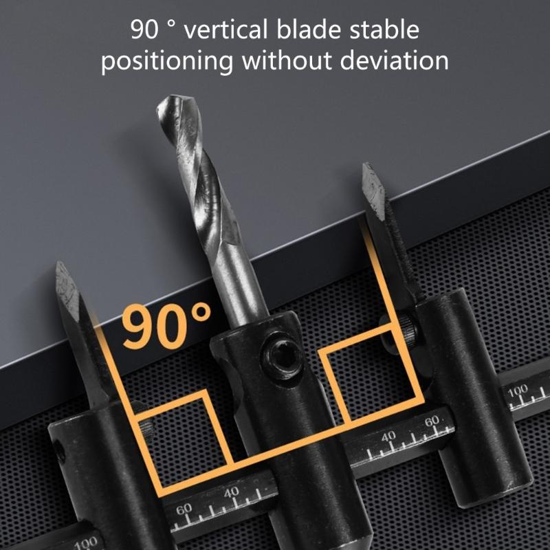Metal Hole Cutter Adjustable Hole Saw Electric Hand Drill Hole Opener for Woodworking and Building Projects