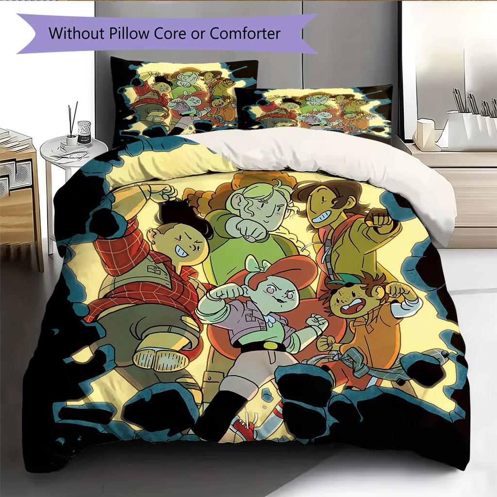 Lumberjack Pattern Bedding Quilt Set Home Decoration Gift (1 * Duvet Cover + 2 * Pillowcase Without Core)