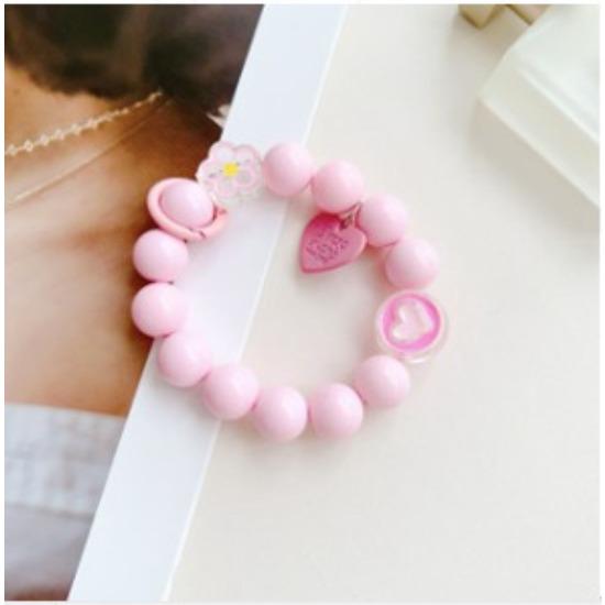 Cartoon Pearl Bowknot Phone Lanyard Anti-lost Detachable Love-heart Butterfly Phone Keychain Phone Chain Wrist Strap