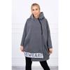 Hooded Sports Fleece Sweatshirt Casual Long-sleeved Zipper Women's Plus-size Solid Color Coat
