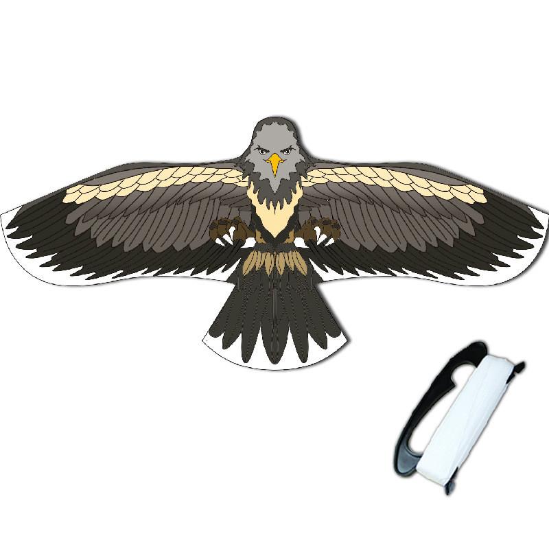 Eagle Kite Polyester Material Large Flying Bird Outdoor Recreation For Children And Teens чёрный