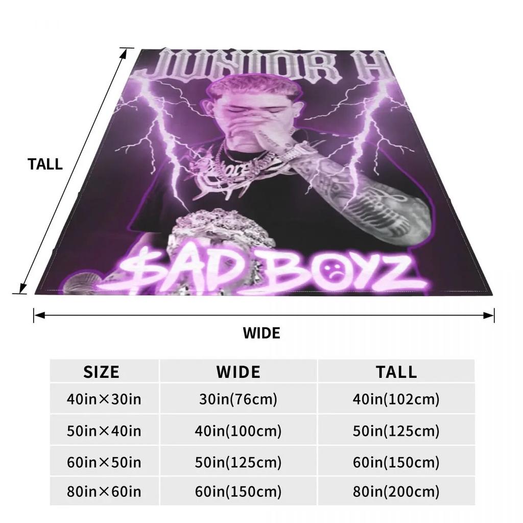 Super Soft Blanket Camping Junior H Sad Boyz Bedding Throws Mexican Singer Flannel Bedspread Couch Bed Pattern Sofa Bed Cover