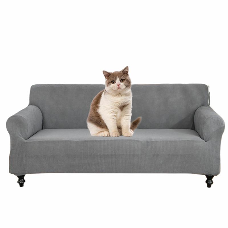 

Solid Resist Water Sofa Cover Stretch Slipcover All-Inclusive Elastic Couch Cover For Living Room Small