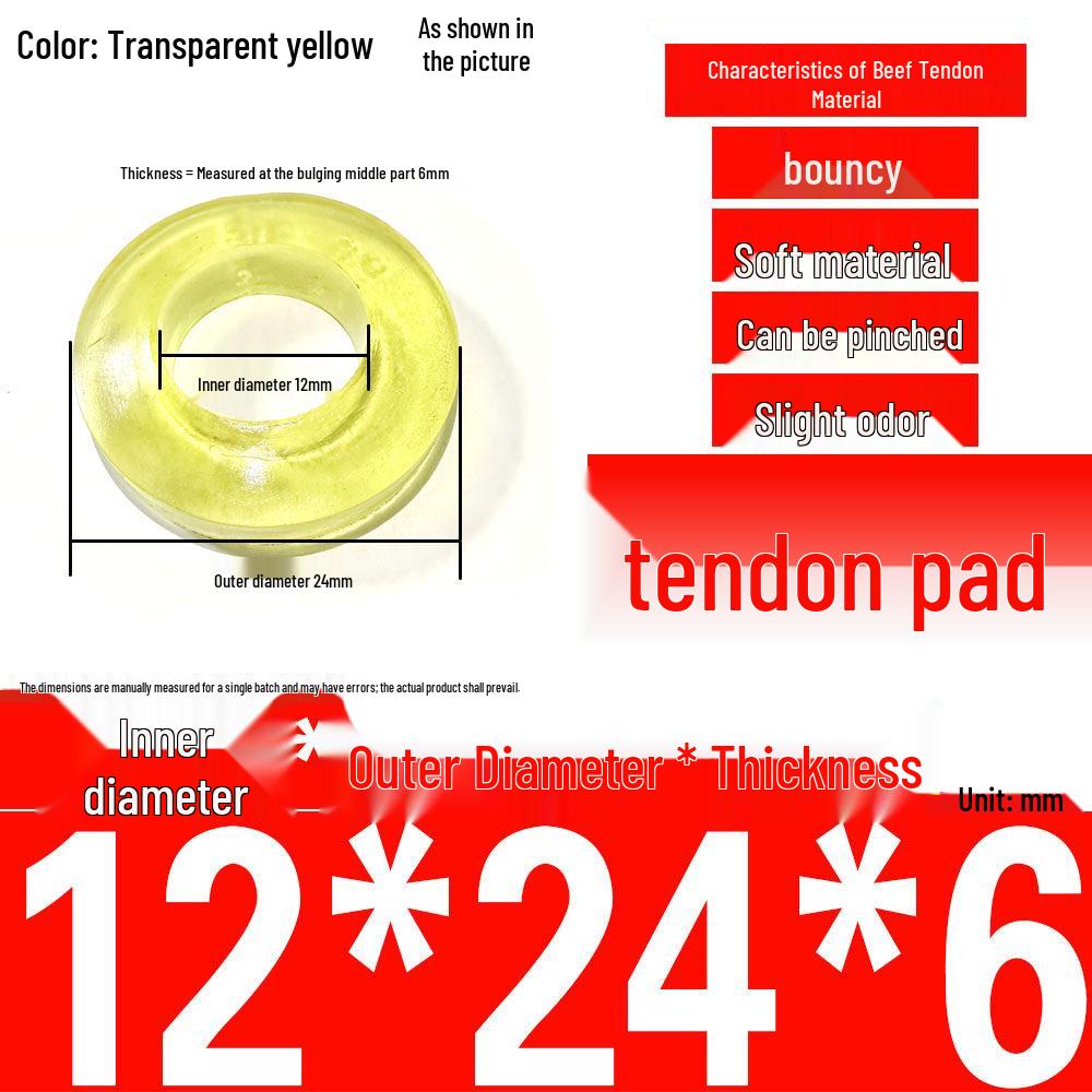 Polyurethane Shock-Absorbing Rubber Cushion with Backrest Pin and Elastic Sleeve
