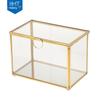 Geometric Flower House Flip-Top Jewelry Storage and Decorative Box with Preserved Flowers