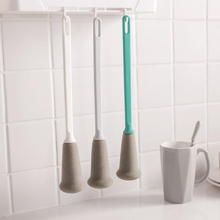 Bottle Brush With Long Handle For Household Glassware And Bottle Cleaning Pp Material
