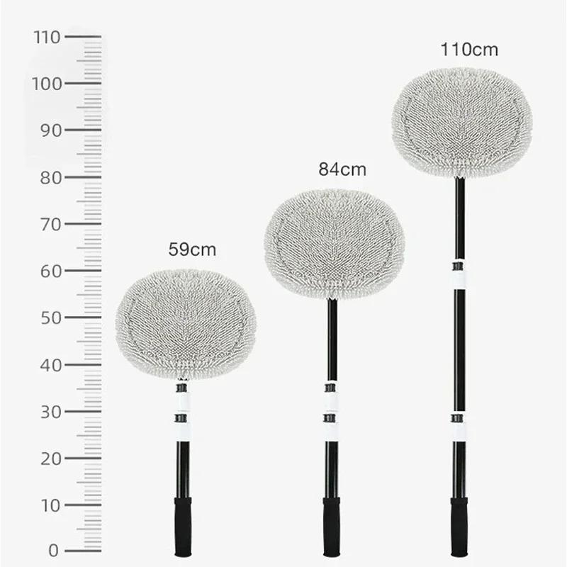 Car Cleaning Brush Mop Kit Wash Brush Chenille Microfiber Car Wash Brush Telescopic Long Handle Cleaning Mop Car Cleaning Amagi