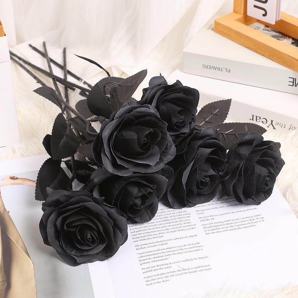 Hot Selling Black Magic Rose for Halloween Costume - Artificial Flower