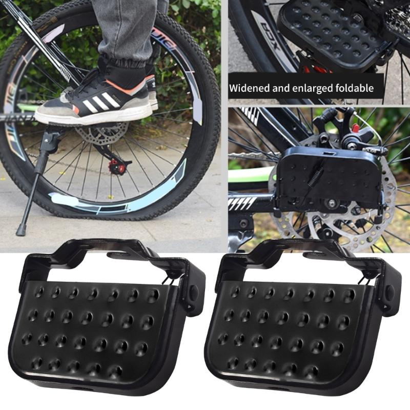 1 Pair of Bike Rear Pedals Folding Bike Pegs Footrest Steel Foot Peg For Kids Bike Bicycles Foot Plates Pedals Bike Pegs