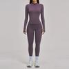 Zipper casual yoga suit women's grinding outdoor riding running sports fitness suit