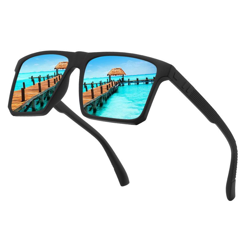 New Cross Border Men's Women's Outdoor Polarized Sports Sunglasses Square Colorful Trendy Glasses Cycling Driving