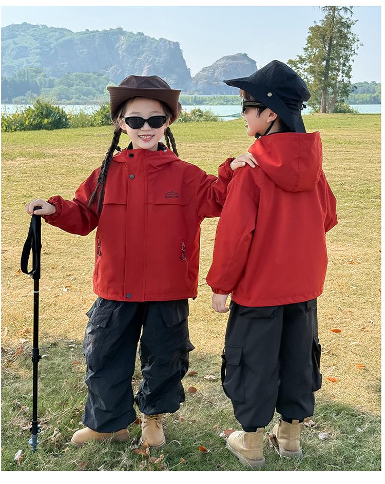 2025 Kids' Three-in-One Windbreaker Jacket - Spring/Autumn Style for Boys and Girls
