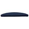 VidaXL Tapis d'escalier autocollants 15 pièces 56 x 17 x 3 cm Bleu marine Demi-rond 322356