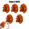 Cute 12cm Plush Capybara Keychain Snot Pulling Charm Cartoon Stuffed Animal School Bag Pendant Gift For Kids Adults
