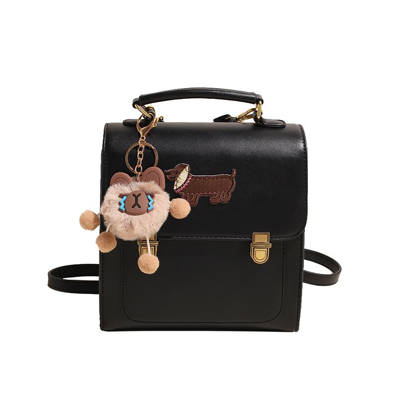 Retro Backpack Bag Women 2025 New Fashion Student Handbag Versatile Messenger Bag Going Out Travel Backpack