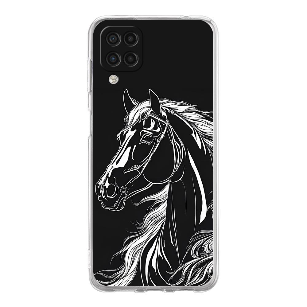 Phone Case For Samsung Galaxy A13 A33 A35 A55 A73 A53 A23 A51 A71 A21S A31 A41 A05s A03S A15 A25 5G Cover Elegant Brown Horses