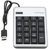 Elecom Numeric Keypad Wired Membrane M Size 10 Million Times High Durability Silver TK-TCM011SV