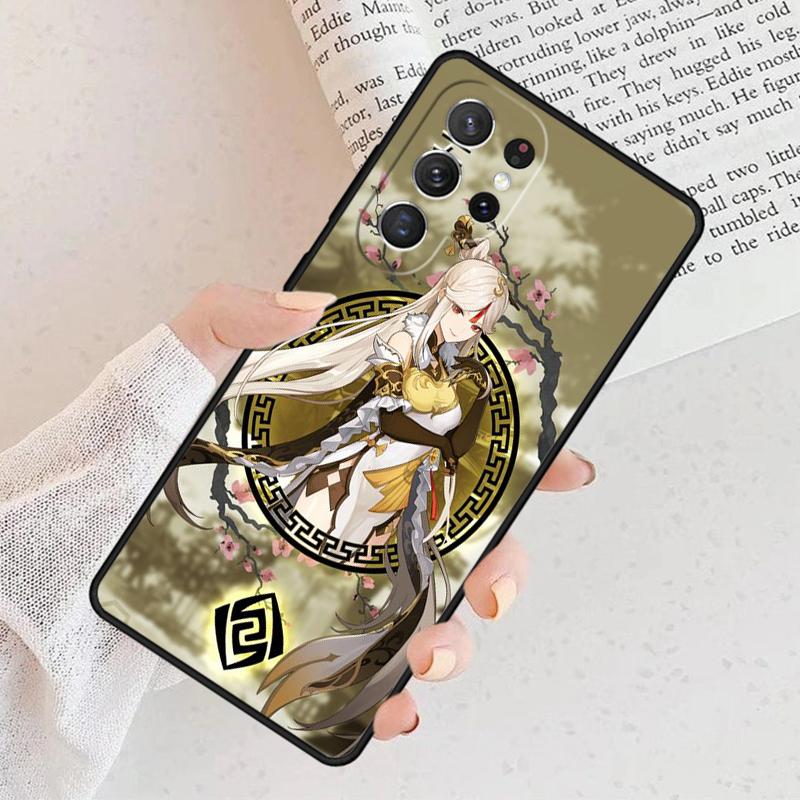 Genshin Impact NingGuang Phone Case For Samsung Galaxy S25 S23 S30 S8 S21 S20 FE S24 S22 Note 10 20 Plus lite Ultra
