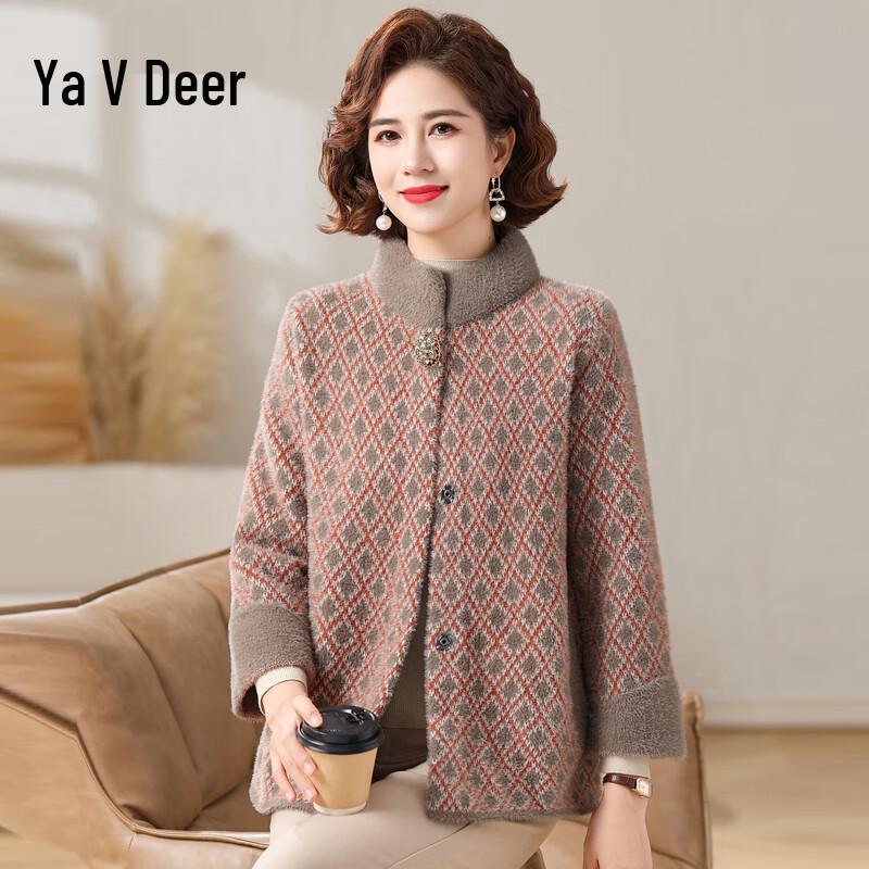 

Yalu Mid-Aged Women s Faux Mink Velvet Winter Coat 2XL