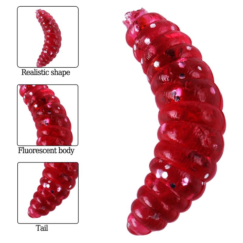 Fishing Lures Soft Lure Fishing Worms Lifelike Fishy Smell Worm Soft Bait 10pcs/ Set