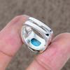 Arizona Turquoise Genstone 925 Sterling Silver Jewelry Ring Size 8.5 KKG-508