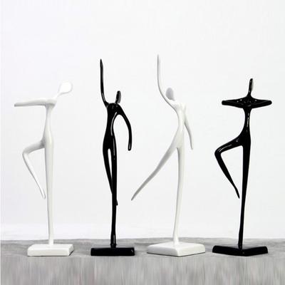 Creative Modern Abstract Ballet Dancer Ornaments Living Room Study Decorative Figures Ornaments