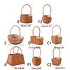 Handwoven Floral Basket Rattan Storage Basket for Picnics and Outdoor Activities