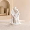 Family of 3 Figurine, 3D Printed Parents And Kids Statue, Minimalist Abstract Family Sculpture for Living Room Bedroom Shelf Desk Decor